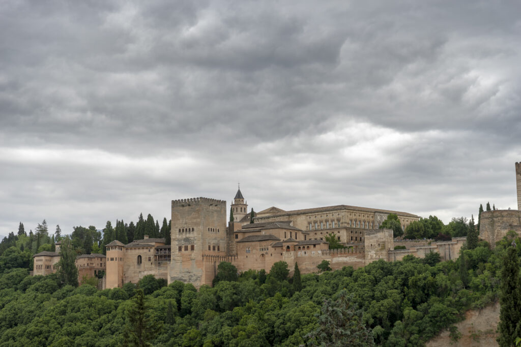 Beautiful Nazari Alcazaba of the Alhambra of Granada, Andalusia